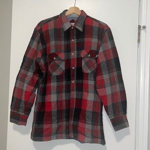 Vintage Quilted Mens Flannel Size Large